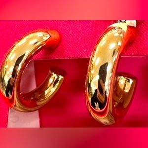 14 kt gold plated earring